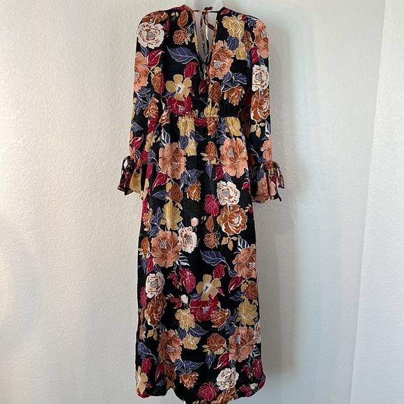 Band Of The Free Astrid Hi-Lo Floral Wrap Maxi Boho Dress (S) NWT - Picture 8 of 13